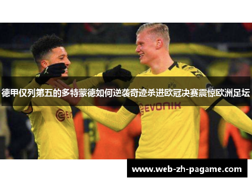 德甲仅列第五的多特蒙德如何逆袭奇迹杀进欧冠决赛震惊欧洲足坛 德甲仅列第五的多特蒙德如何逆袭奇迹杀进欧冠决赛震惊欧洲足坛